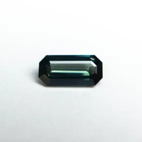 0.95ct 8.49x4.10x2.56mm Green Cut Corner Rectangle Step Cut Sapphire 23480-02