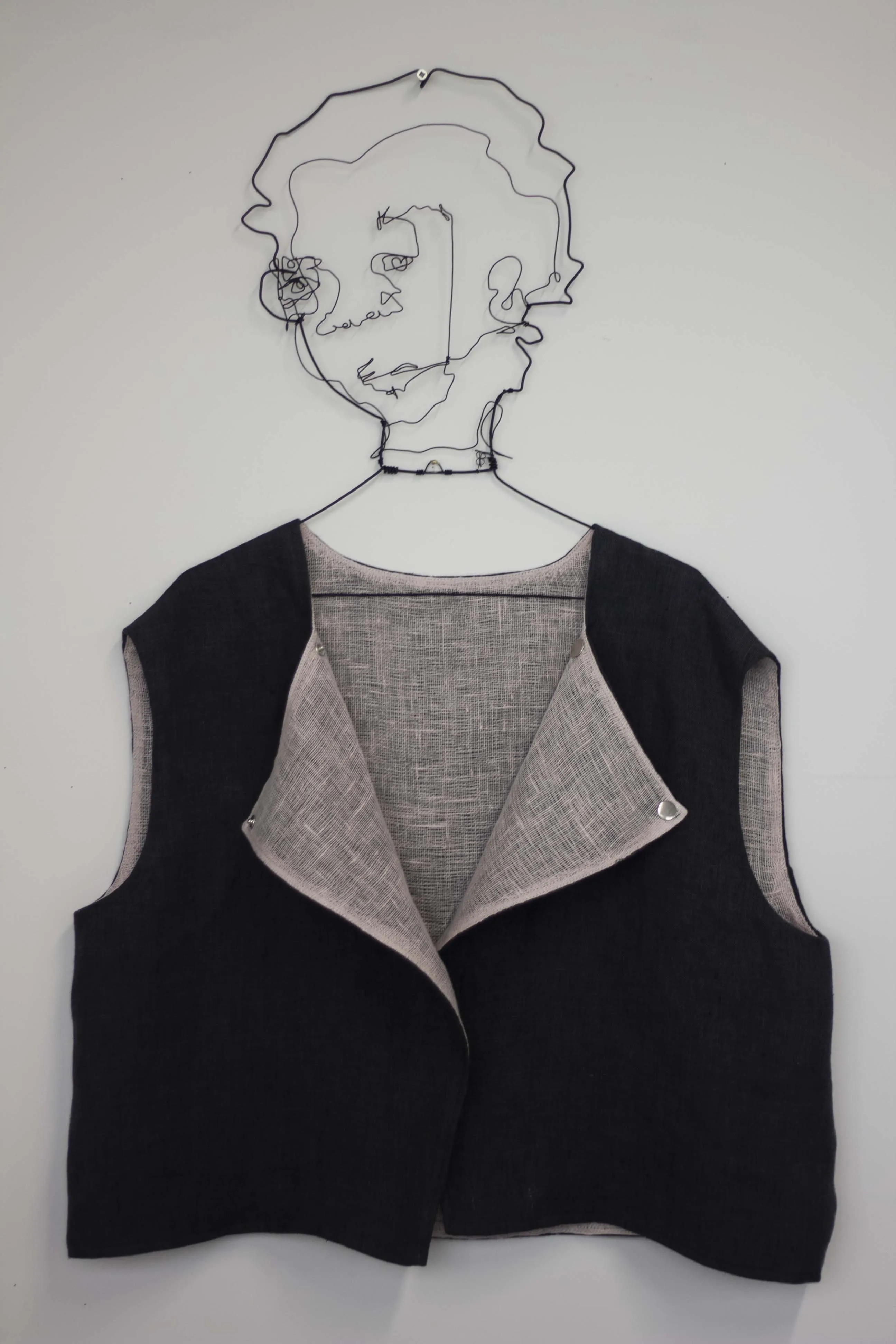 100% Linen Reversible Vest