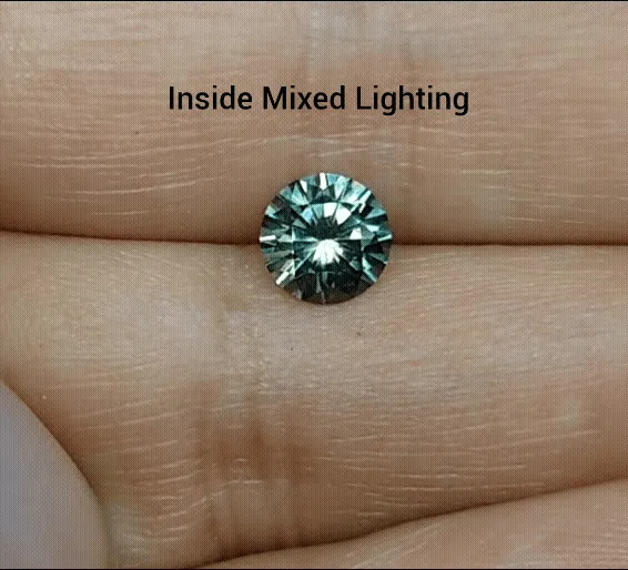 1.36ct INCREDIBLE GREEN COLOR SHIFT MONTANA SAPPHIRE