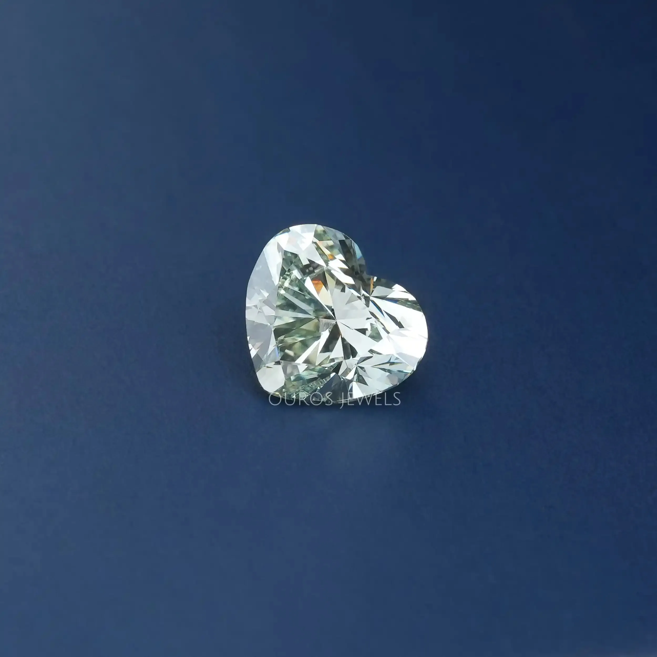 2.47 Carat Green Heart Cut Lab Grown Diamond