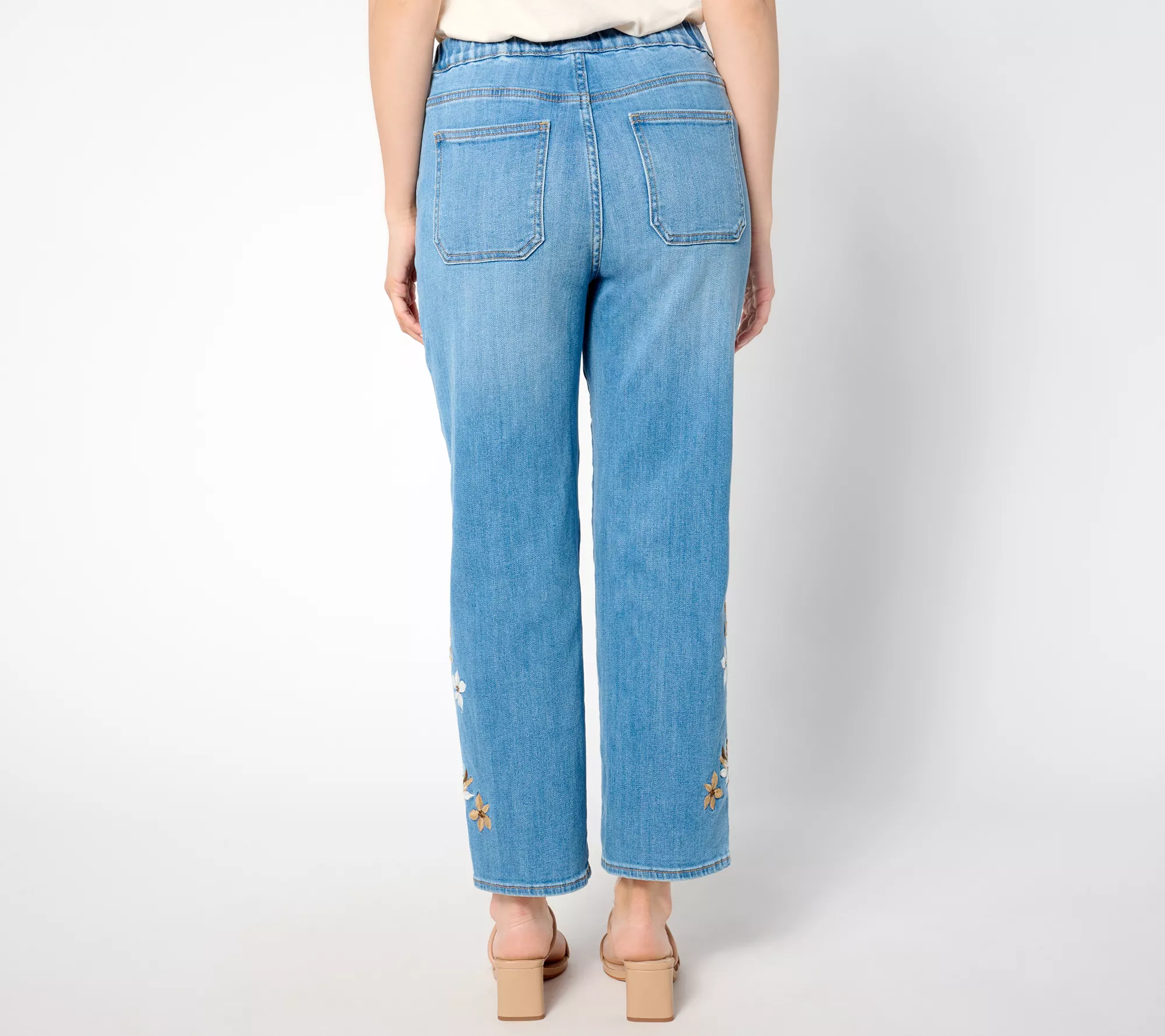 "As Is" Driftwood Jeans Ruby Pull On Relaxed Jean- Indigo Detached