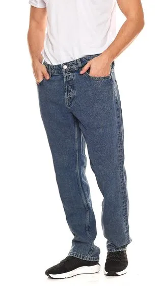 3er Pack ONLY & SONS Avi Cropped oder Edge Loose Fit weite Herren Jeans Hosen Mittel-Blau