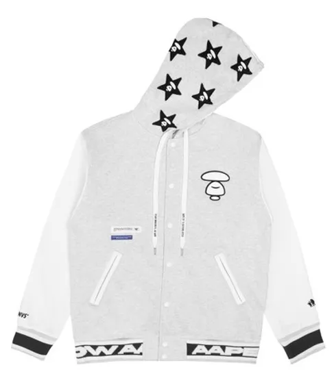 AAPE BUTTON SWEAT HOODIE AAPSWM3950XAJ