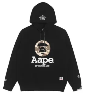 AAPE MOONFACE CAMO GRAPHIC HOODIE