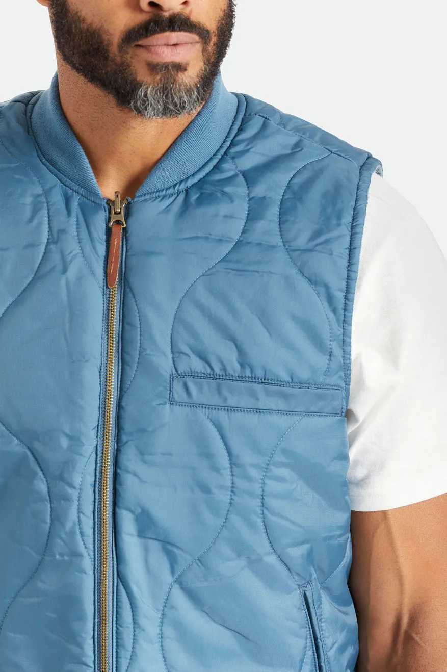 Abraham Reversible Vest - Indie Teal