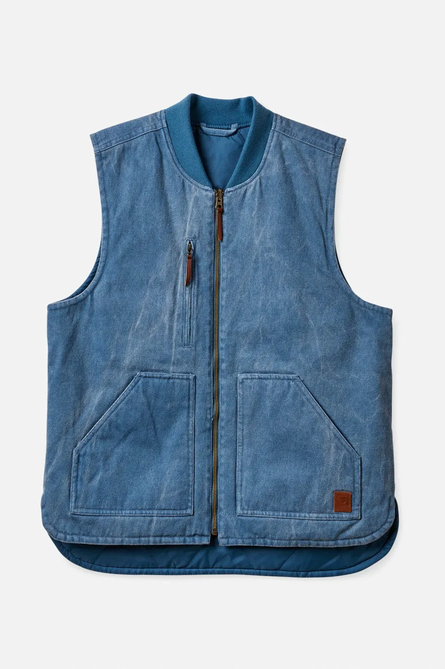 Abraham Reversible Vest - Indie Teal