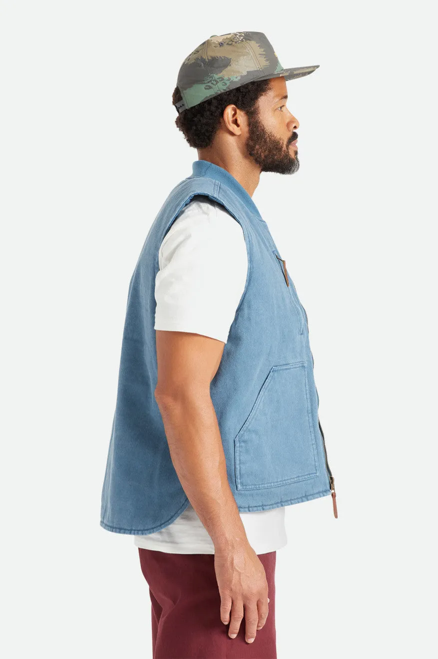 Abraham Reversible Vest - Indie Teal