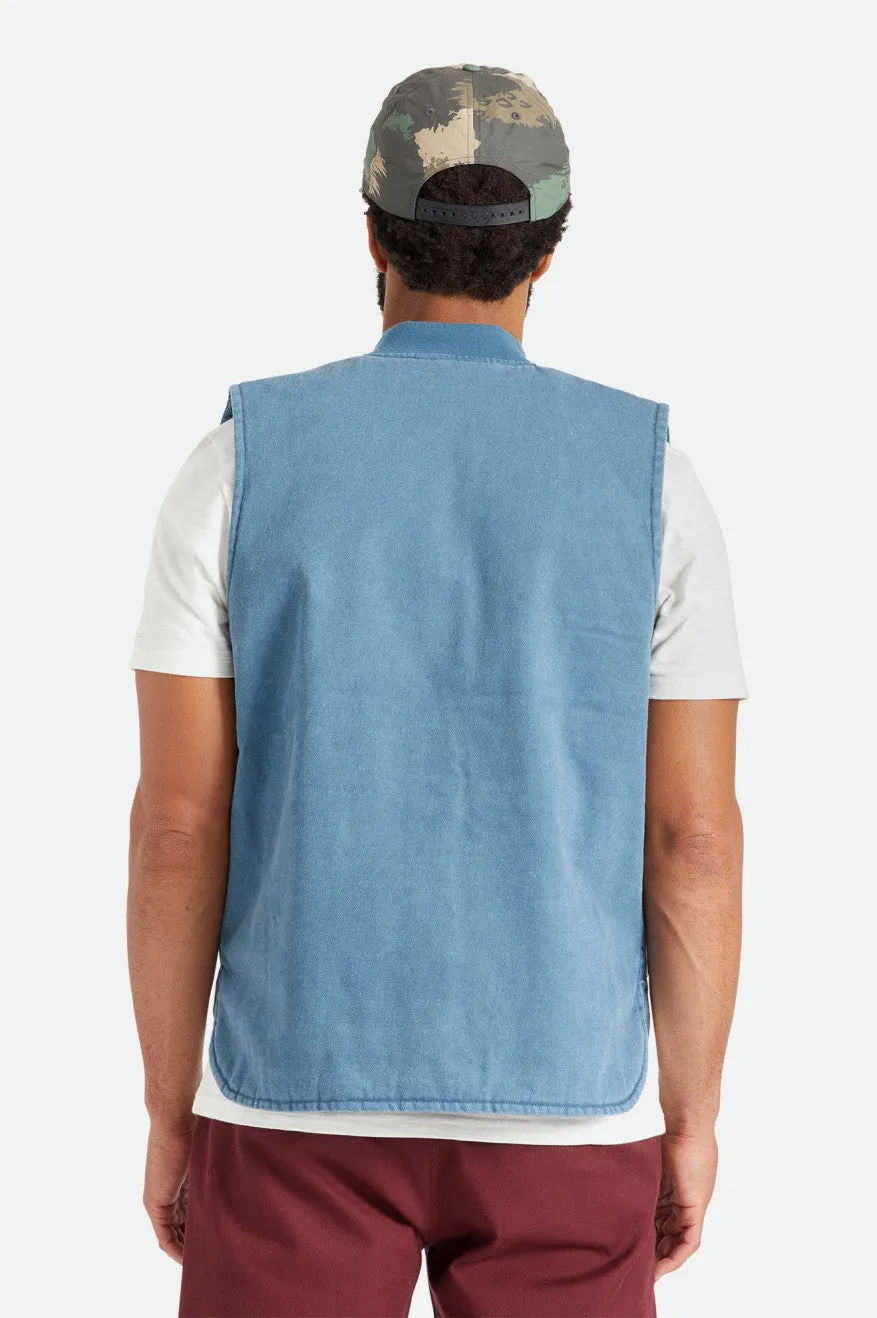 Abraham Reversible Vest - Indie Teal