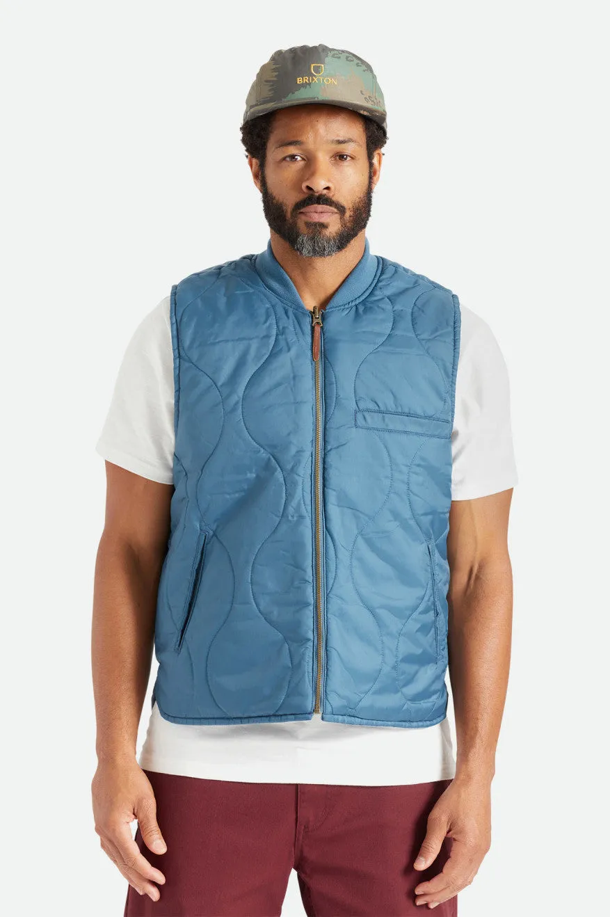 Abraham Reversible Vest - Indie Teal