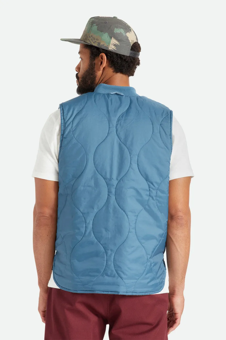 Abraham Reversible Vest - Indie Teal