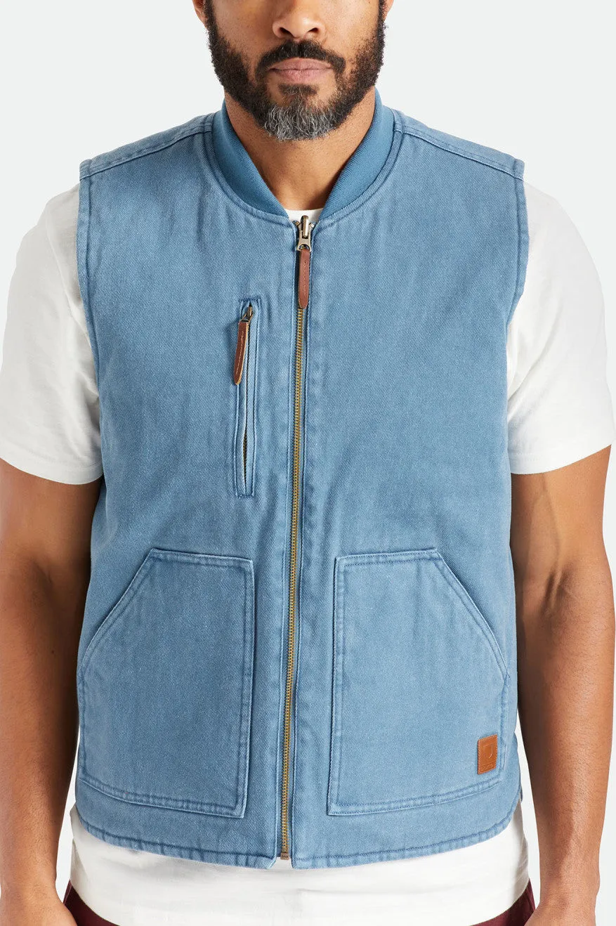 Abraham Reversible Vest - Indie Teal