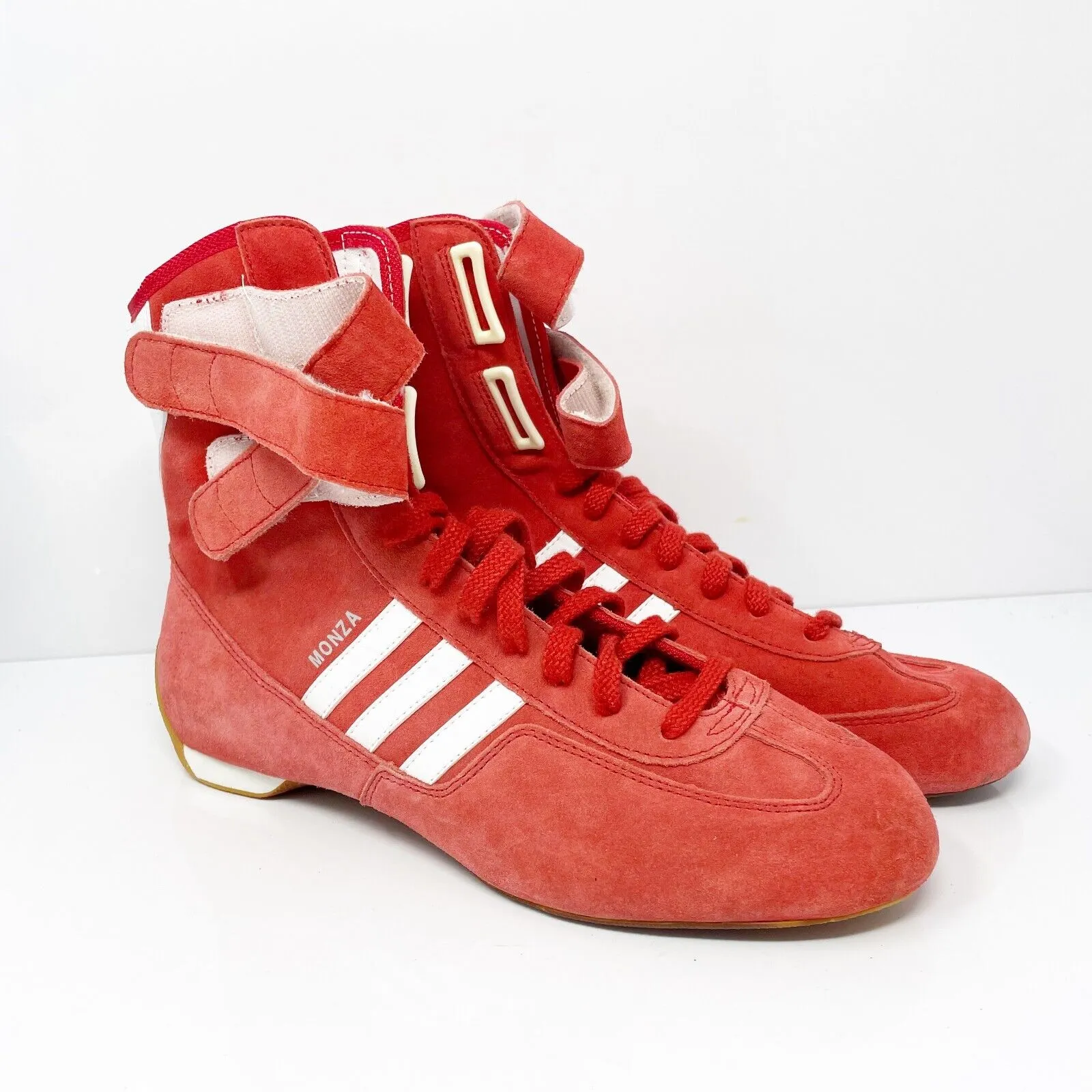 Adidas Mens Monza 382674 Red Casual Shoes Sneakers Size 10