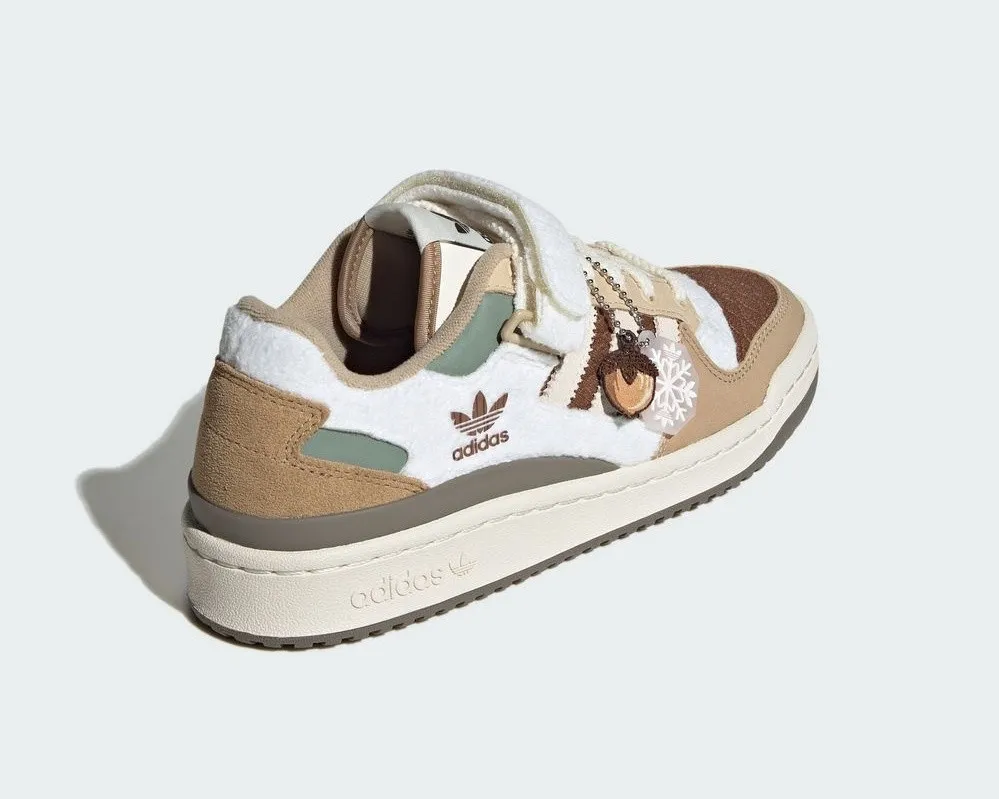 Adidas Originals Forum Low Snowflakes & Acorns Brown Off White Khaki IF3884