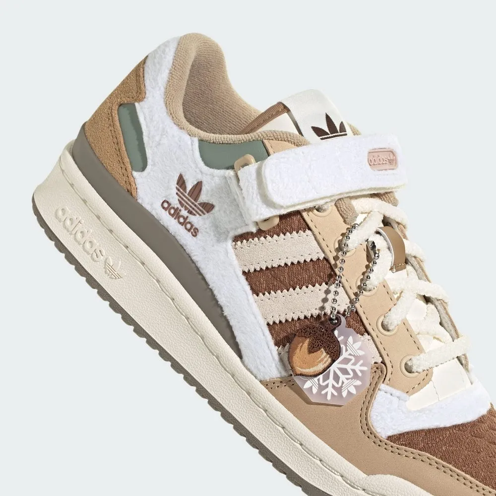 Adidas Originals Forum Low Snowflakes & Acorns Brown Off White Khaki IF3884