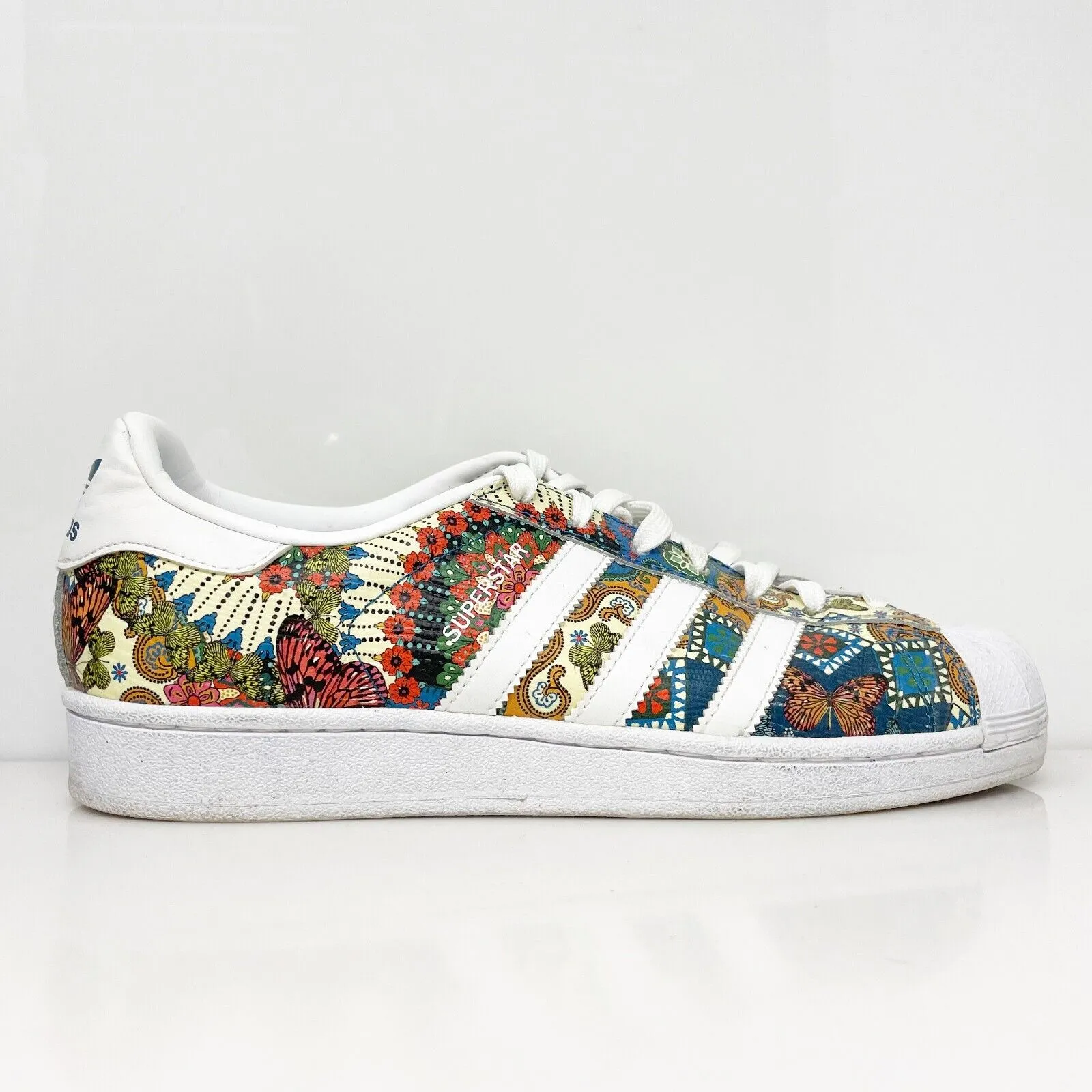 Adidas Womens Superstar BY9178 Multicolor Casual Shoes Sneakers Size 10