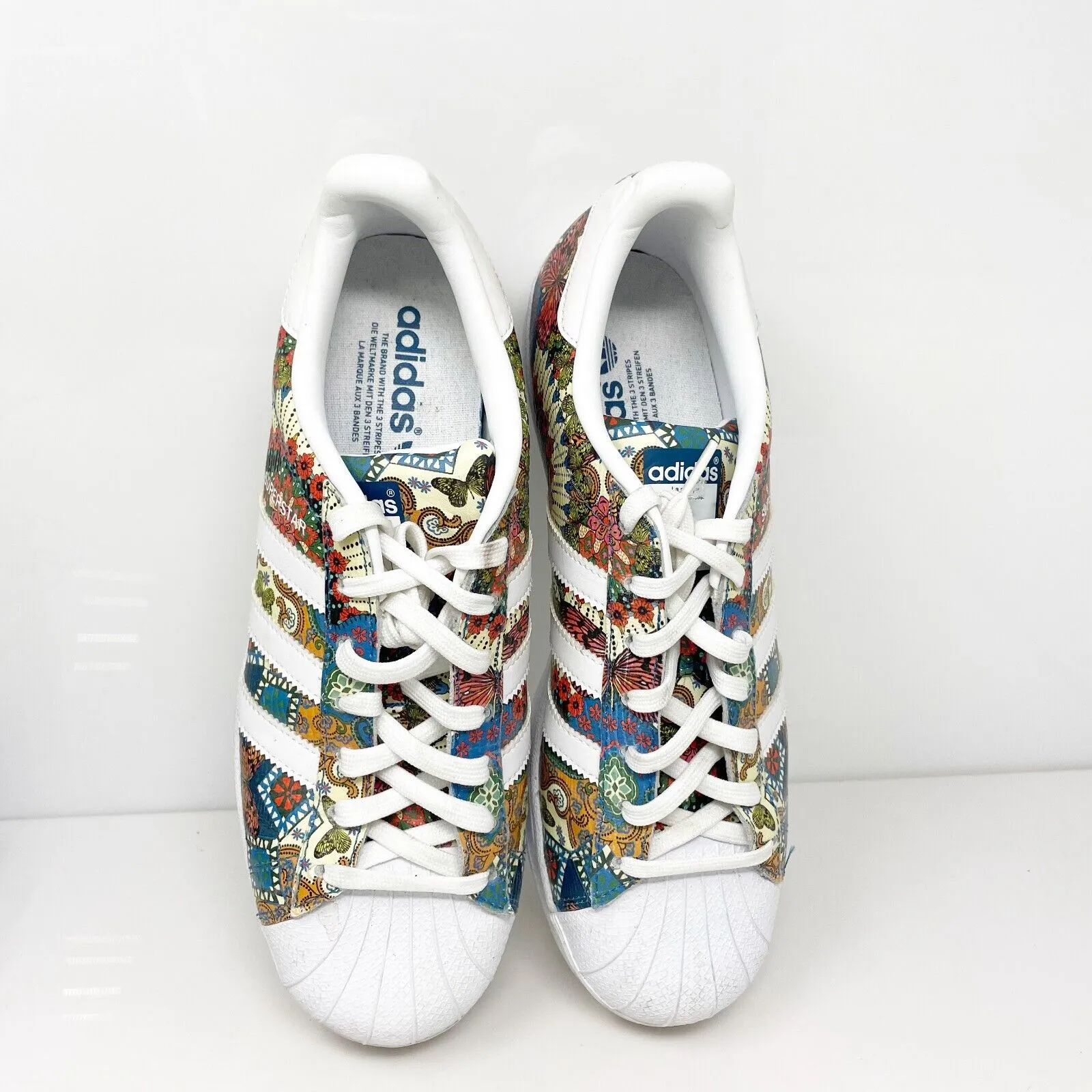 Adidas Womens Superstar BY9178 Multicolor Casual Shoes Sneakers Size 10