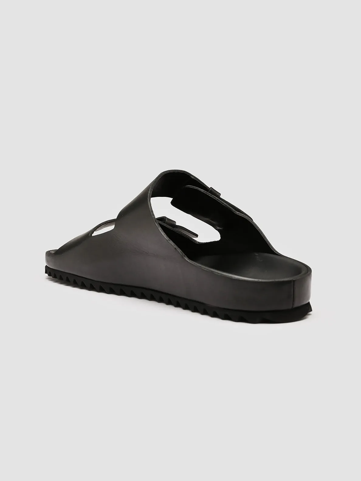 AGORA' 002 - Black Leather Sandals