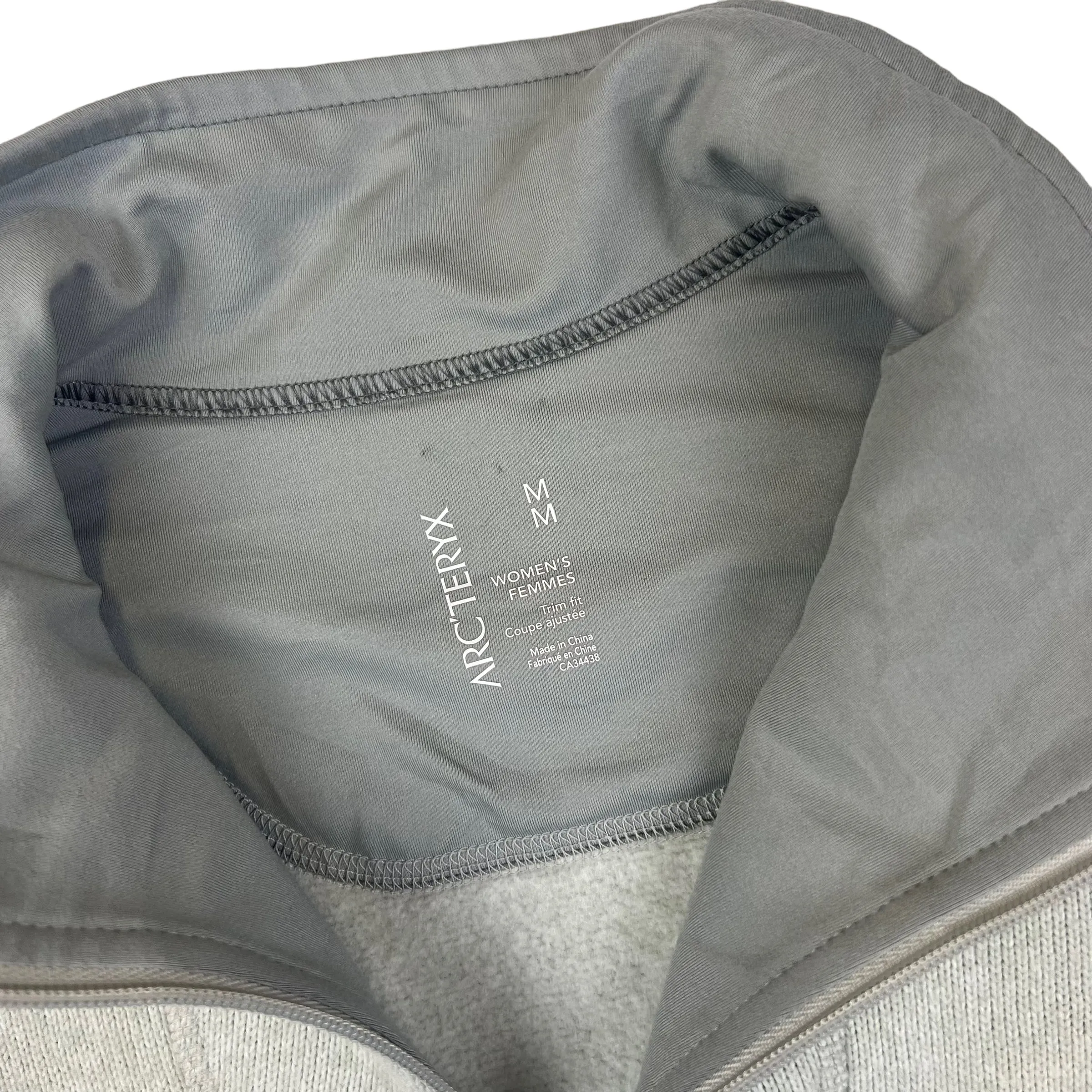 Arc'teryx Ash Grey Zip Up Fleece