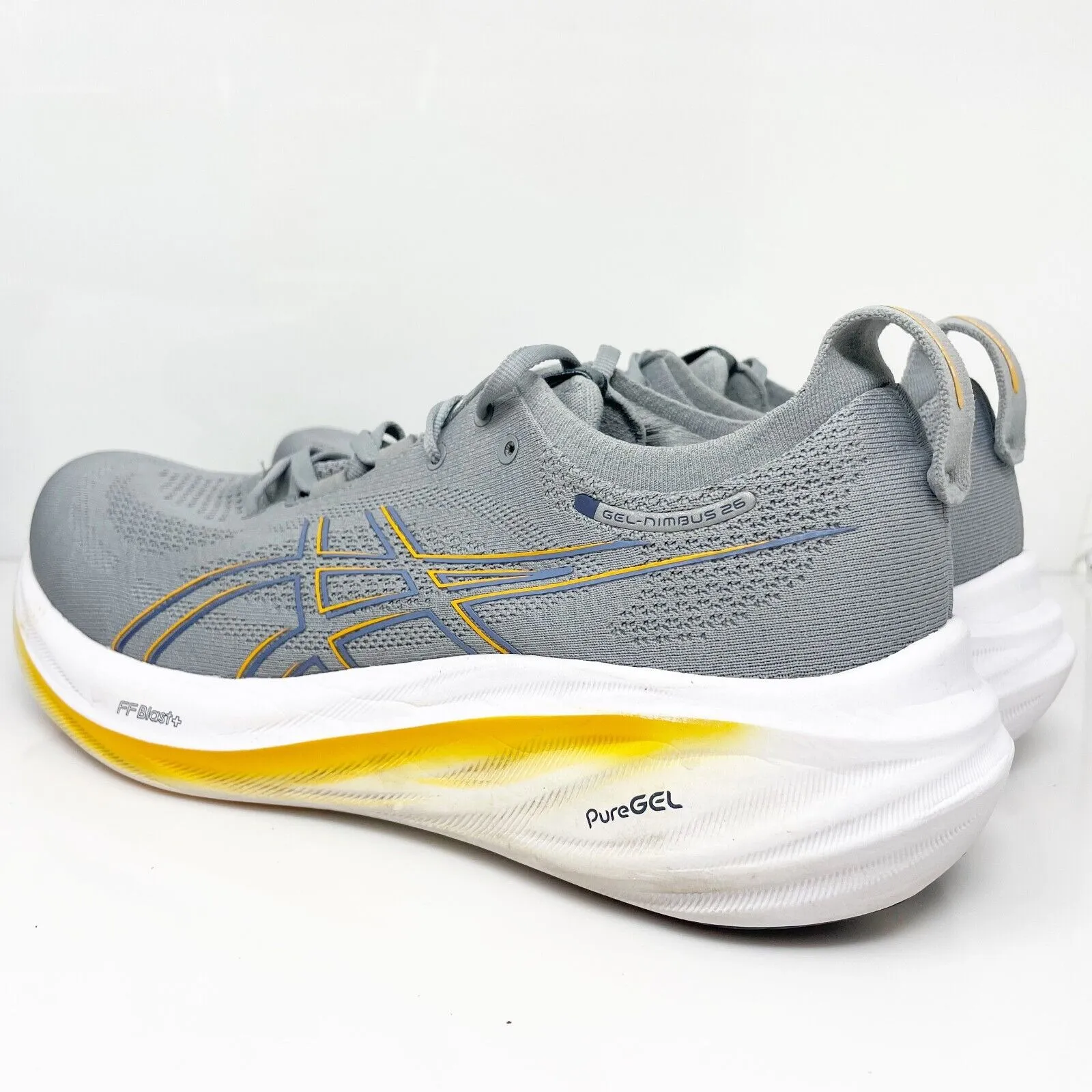 Asics Mens Gel Nimbus 26 1011B794 Gray Running Shoes Sneakers Size 10