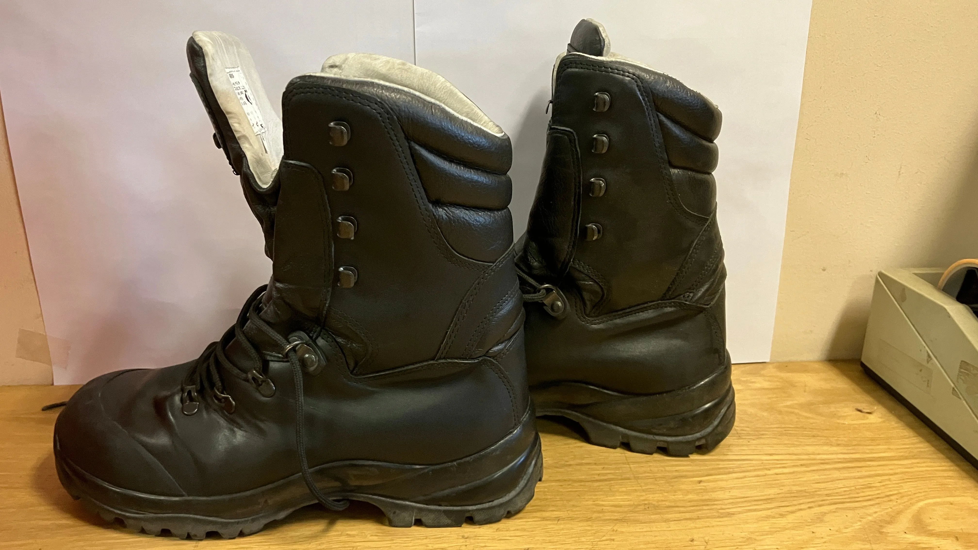 Austrian Army Black Leather Pioneer Combat Para Boots