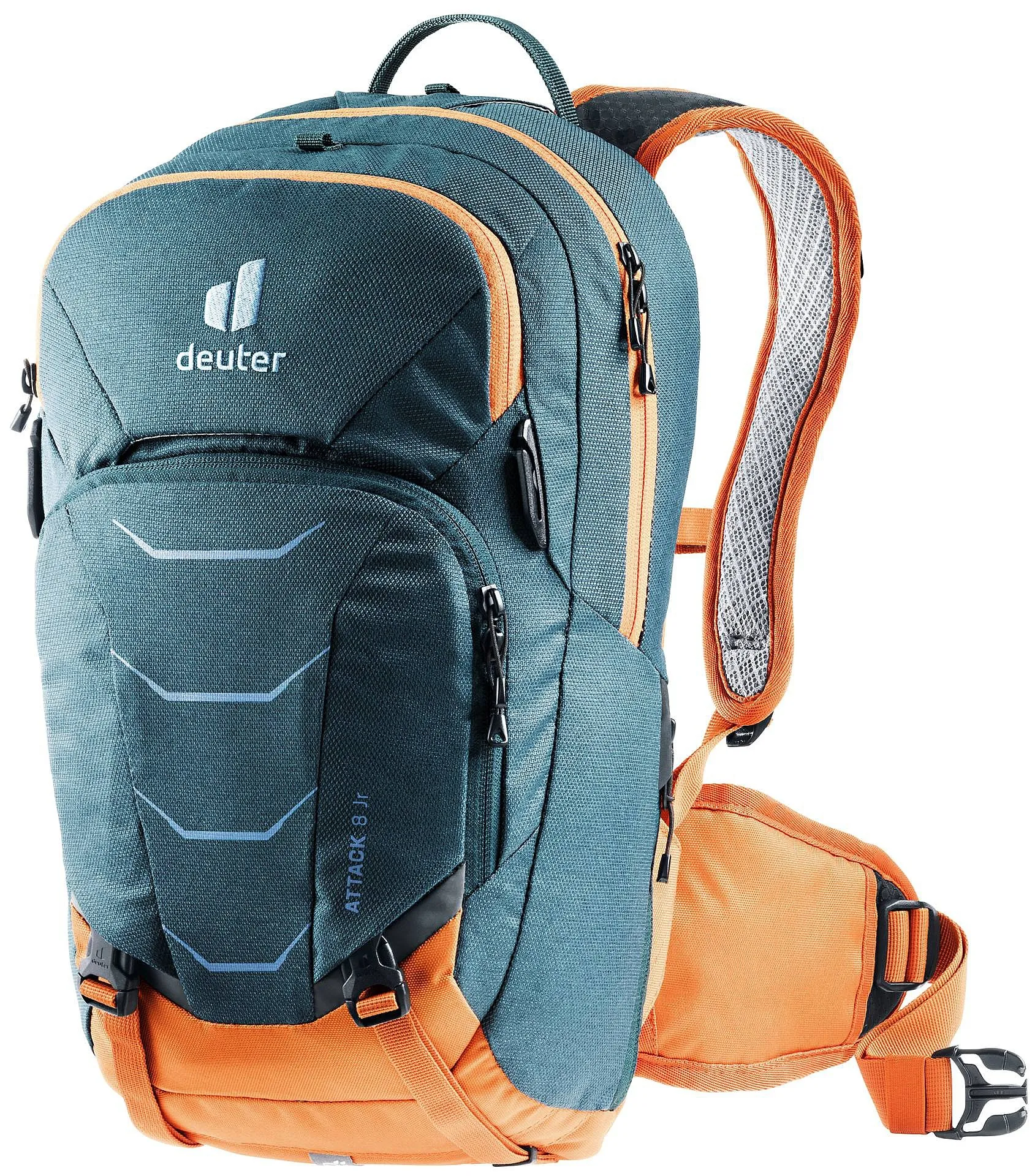 backpack Deuter Attack 8 JR - Arctic/Mandarine - unisex junior