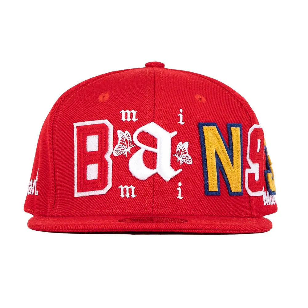 B.A.N Miami Exhibit A Snapback - Red