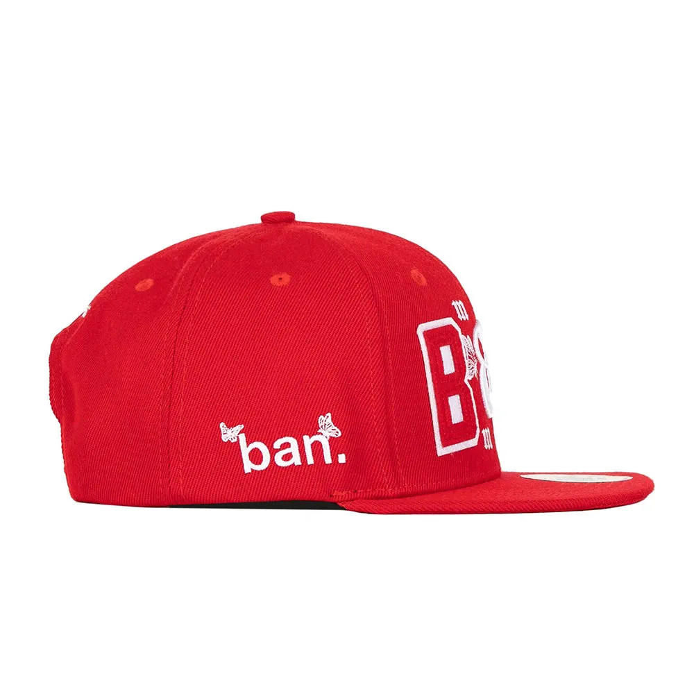 B.A.N Miami Exhibit A Snapback - Red