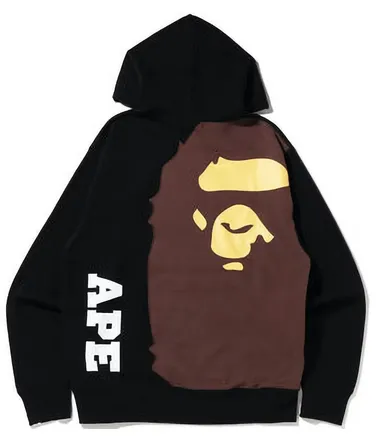 BAPE Giant Ape Head Relaxed Fit Pullover Hoodie Black