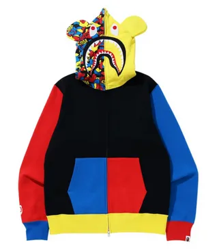 BAPE x Medicom Toy Bear Shark Full Zip Hoodie (FW20) Multi