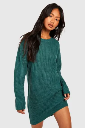 Basic Crew Neck Sweater Dress