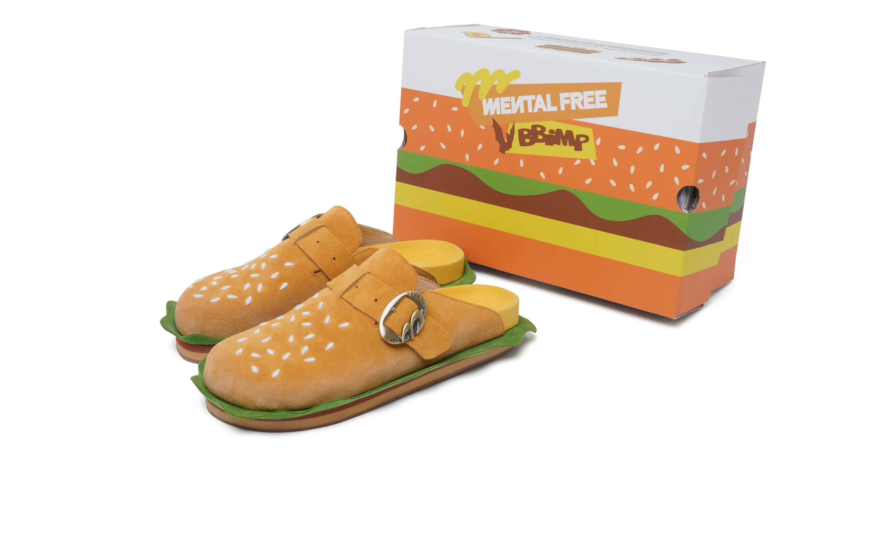 BBiMP x MENTAL FREE Burger Slippers