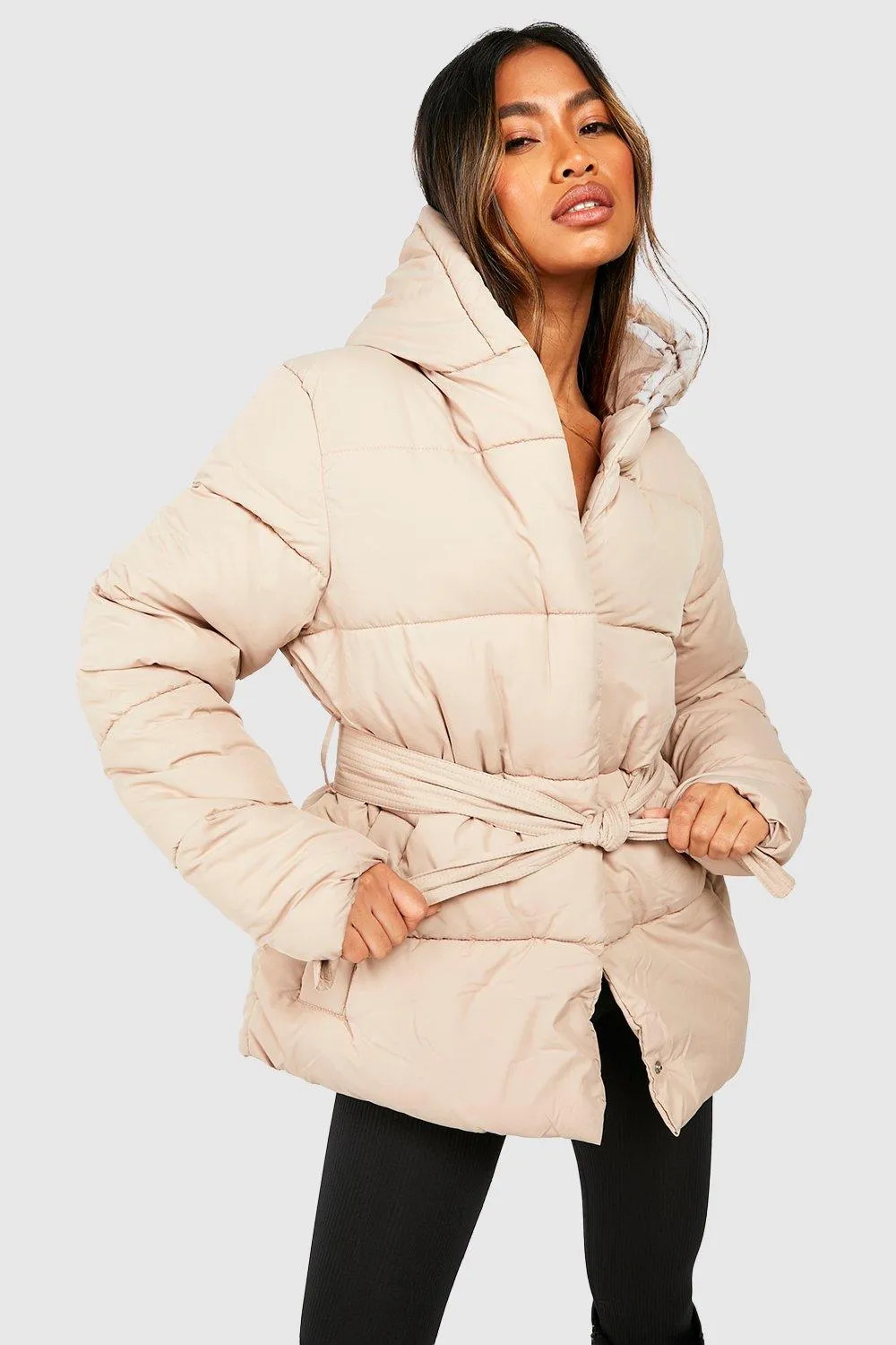 Belted Puffer Jacket