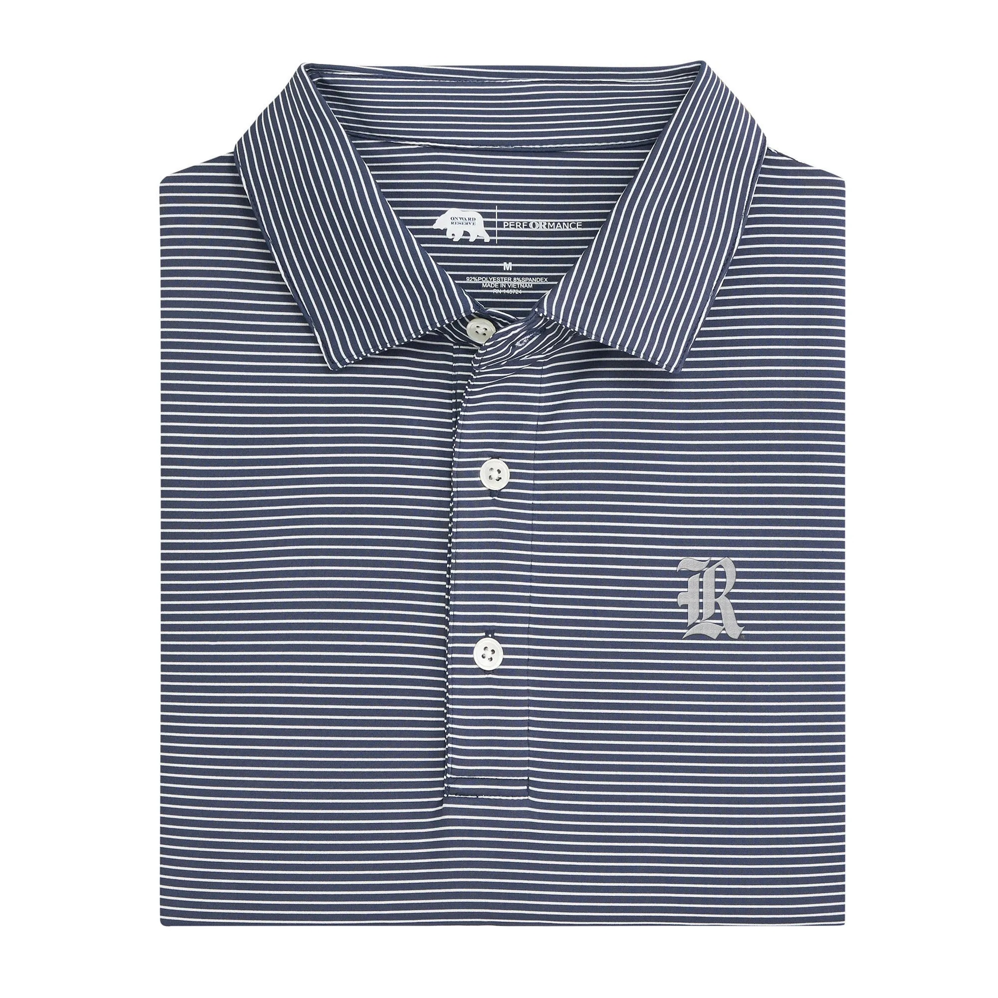 Birdie Stripe Rice Performance Polo