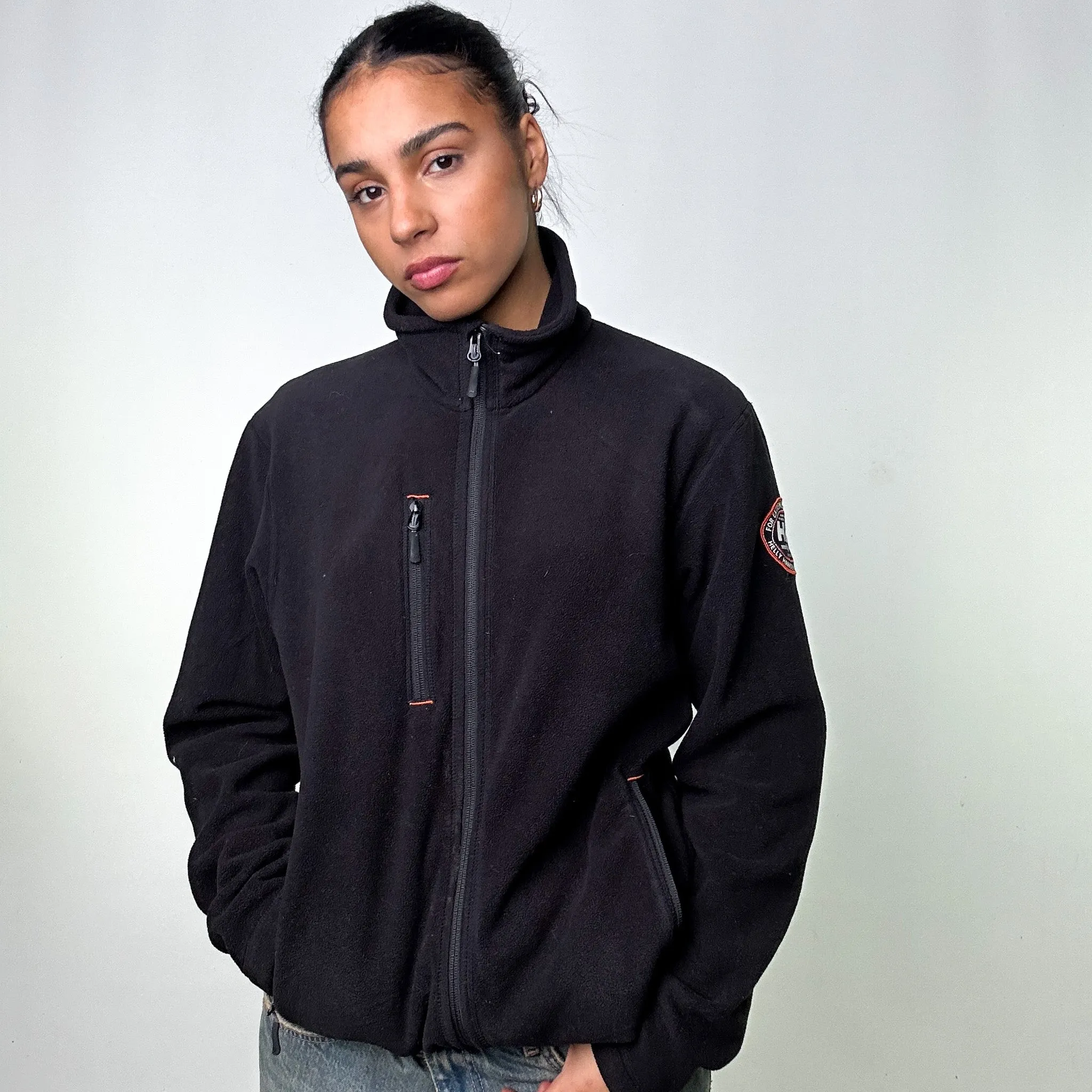 Black 90s Helly Hansen Sweatshirt (L)