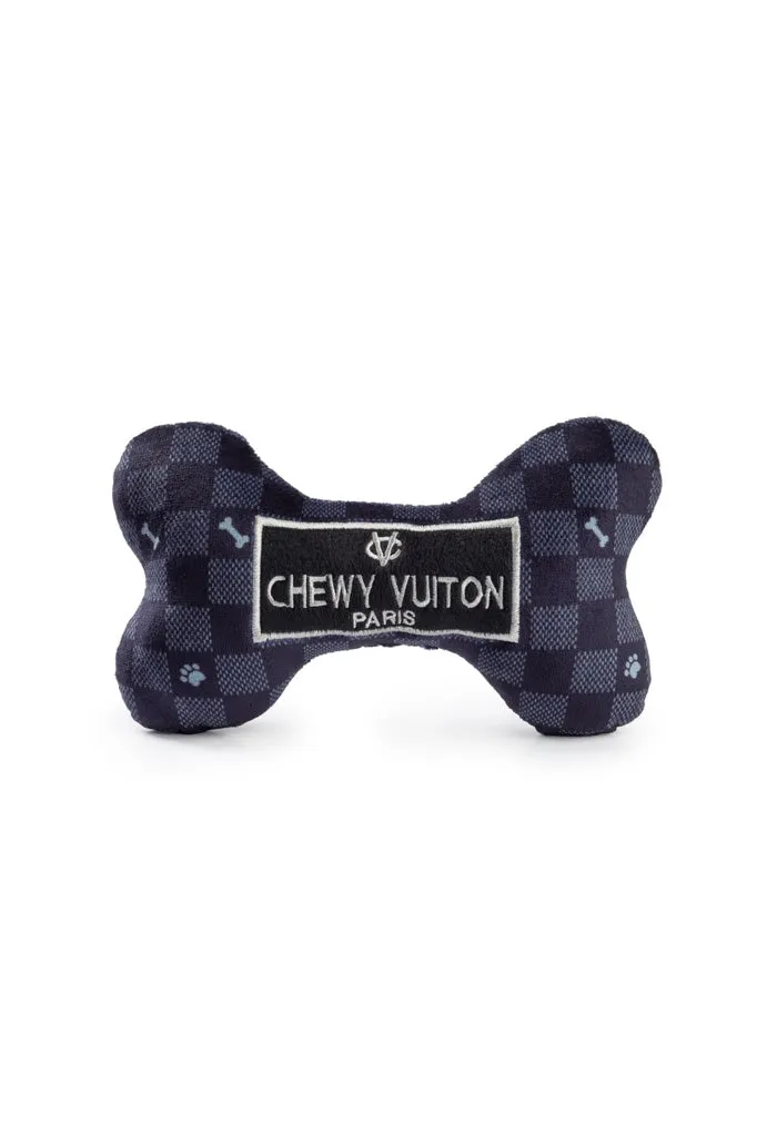 Black Checker Chewy Vuiton Bone-Large