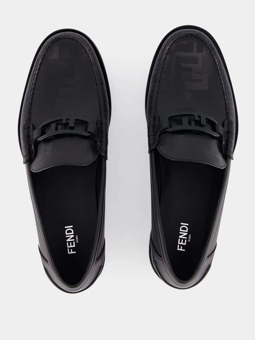 Black Fendi O’Lock Loafers