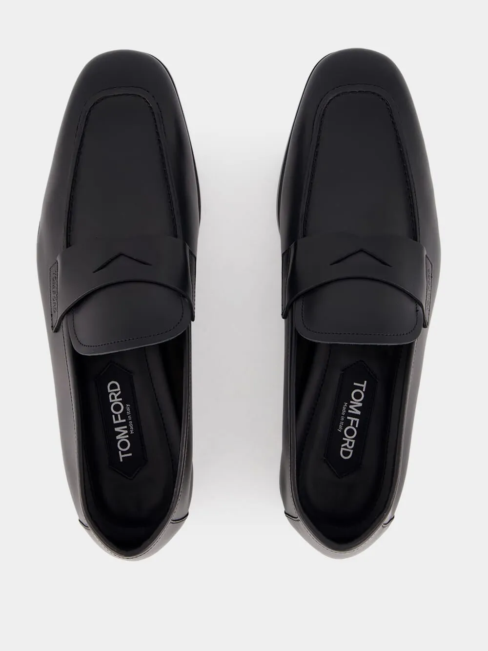 Black Leather Loafers