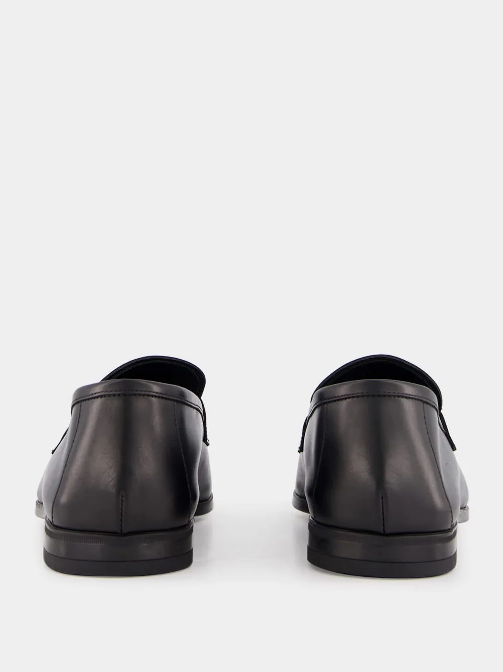 Black Leather Loafers