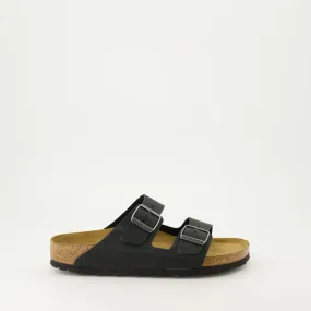 Black Leather Sandals