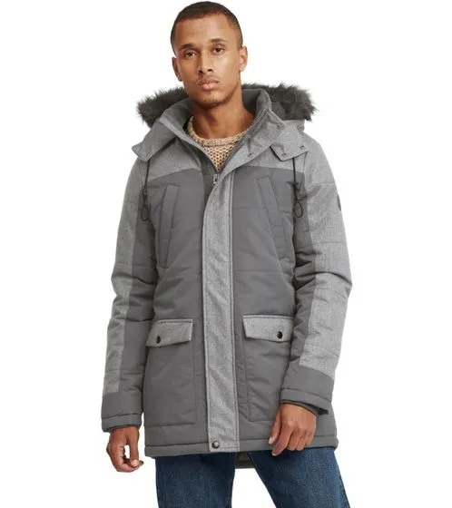 BLEND Giacca parka invernale da uomo Mikael con ecopelliccia staccabile 20712323ME