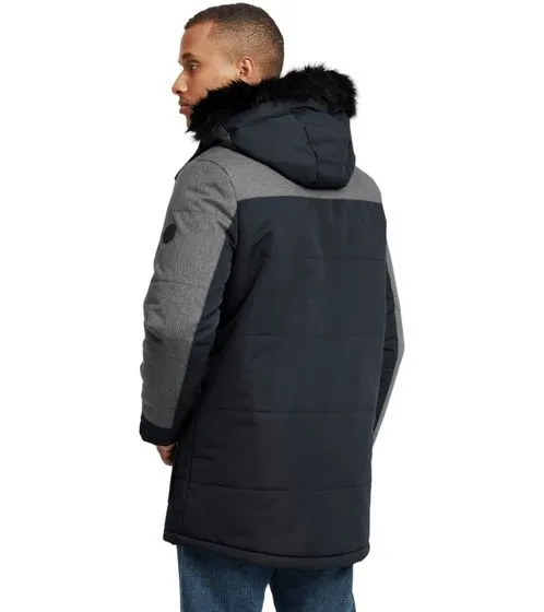 BLEND Giacca parka invernale da uomo Mikael con ecopelliccia staccabile 20712323ME