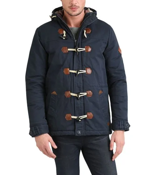 BLEND Herren Dufflecoat Parka mit warmer Fütterung Kenthon Navy