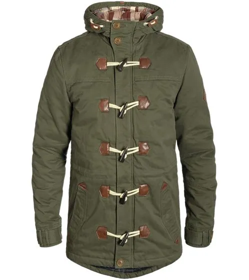 BLEND Herren Parka Dufflecoat mit warmer Fütterung Kenthon Khaki