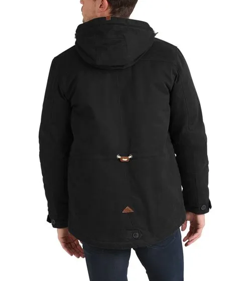 BLEND Herren Parka Dufflecoat mit warmer Fütterung Kenthon Schwarz