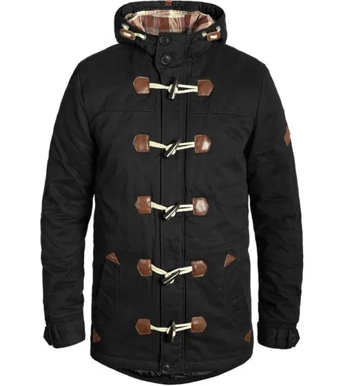 BLEND Herren Parka Dufflecoat mit warmer Fütterung Kenthon Schwarz