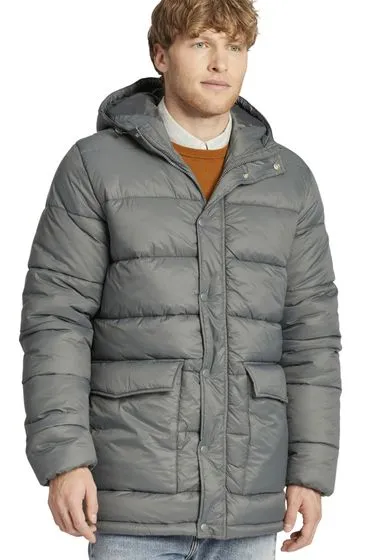 BLEND men s winter parka quilted jacket with light filling Hollang grey