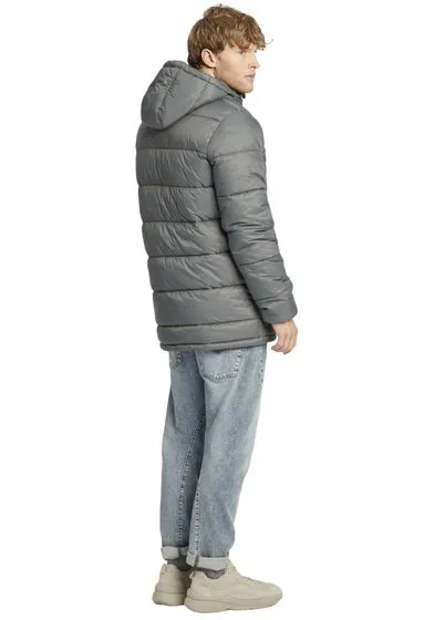 BLEND men s winter parka quilted jacket with light filling Hollang grey