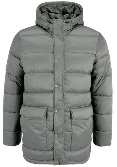 BLEND men s winter parka quilted jacket with light filling Hollang grey