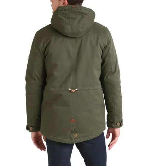 BLEND montgomery parka da uomo con calda fodera Kenthon Khaki