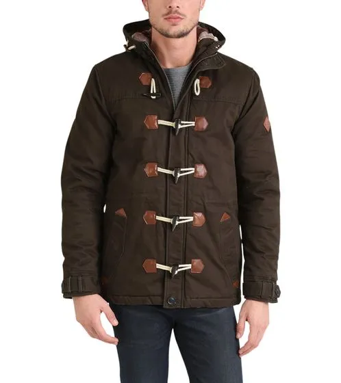 BLEND Montgomery Parka da Uomo con Imbottitura Calda Kenthon Marrone